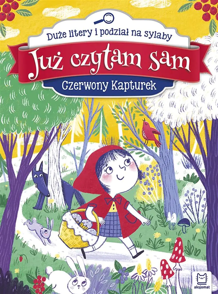 Książka - Książka Już czytam sam. Czerwony Kapturek. Duże litery i podział na sylaby