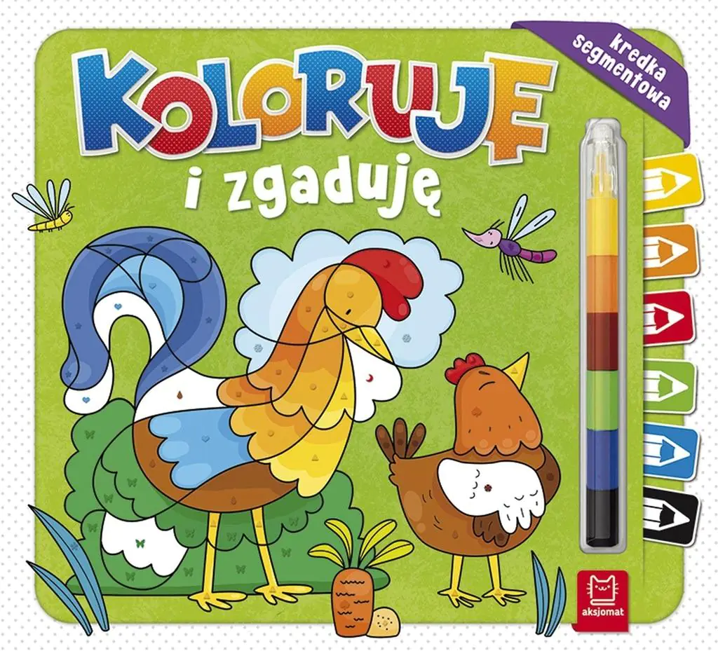 Książka - Koloruję i zgaduję. Kredka segmentowa