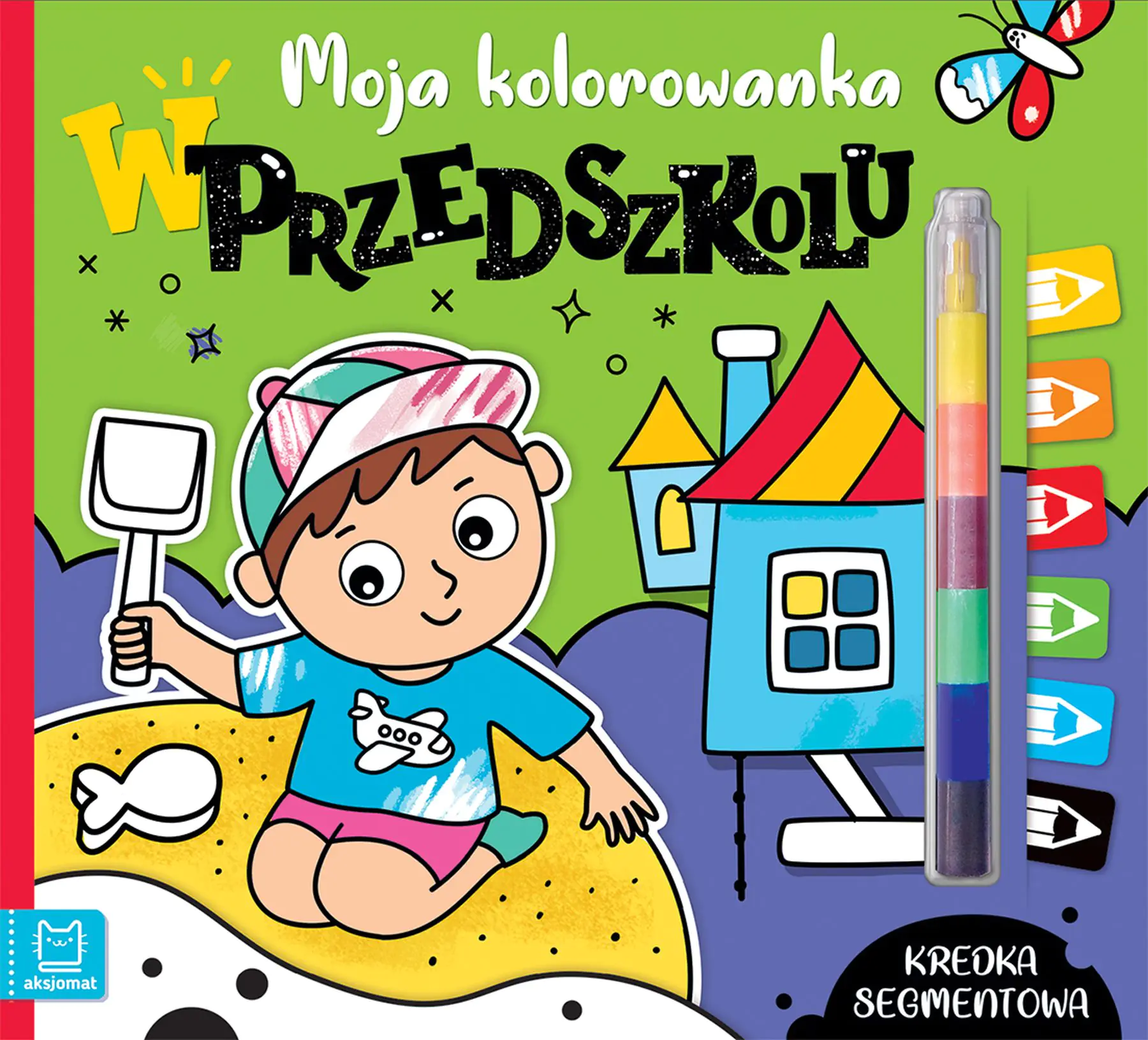 Książka - W przedszkolu. Kredka segmentowa. Moja kolorowanka