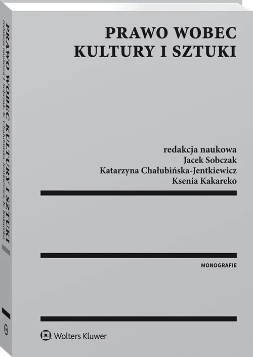 Książka - Prawo wobec kultury i sztuki