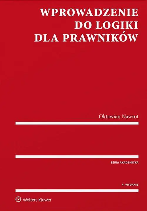 Książka - Wprowadzenie do logiki dla prawników