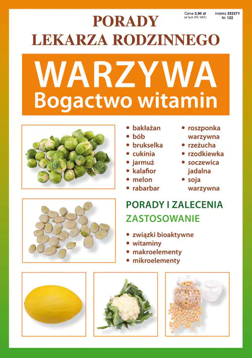 Książka - Porady lekarza rodzinnego. Warzywa. Bogactwo witamin