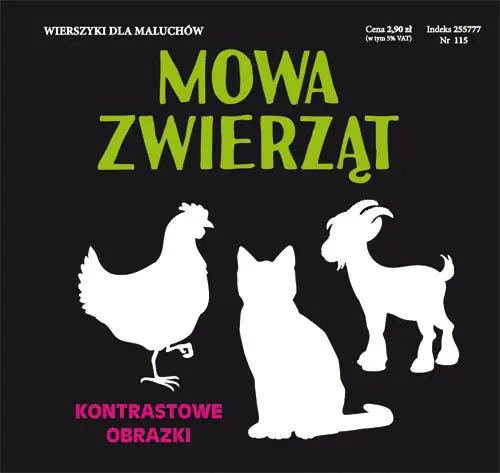 Książka - Mowa zwierząt Kontrastowe obrazki