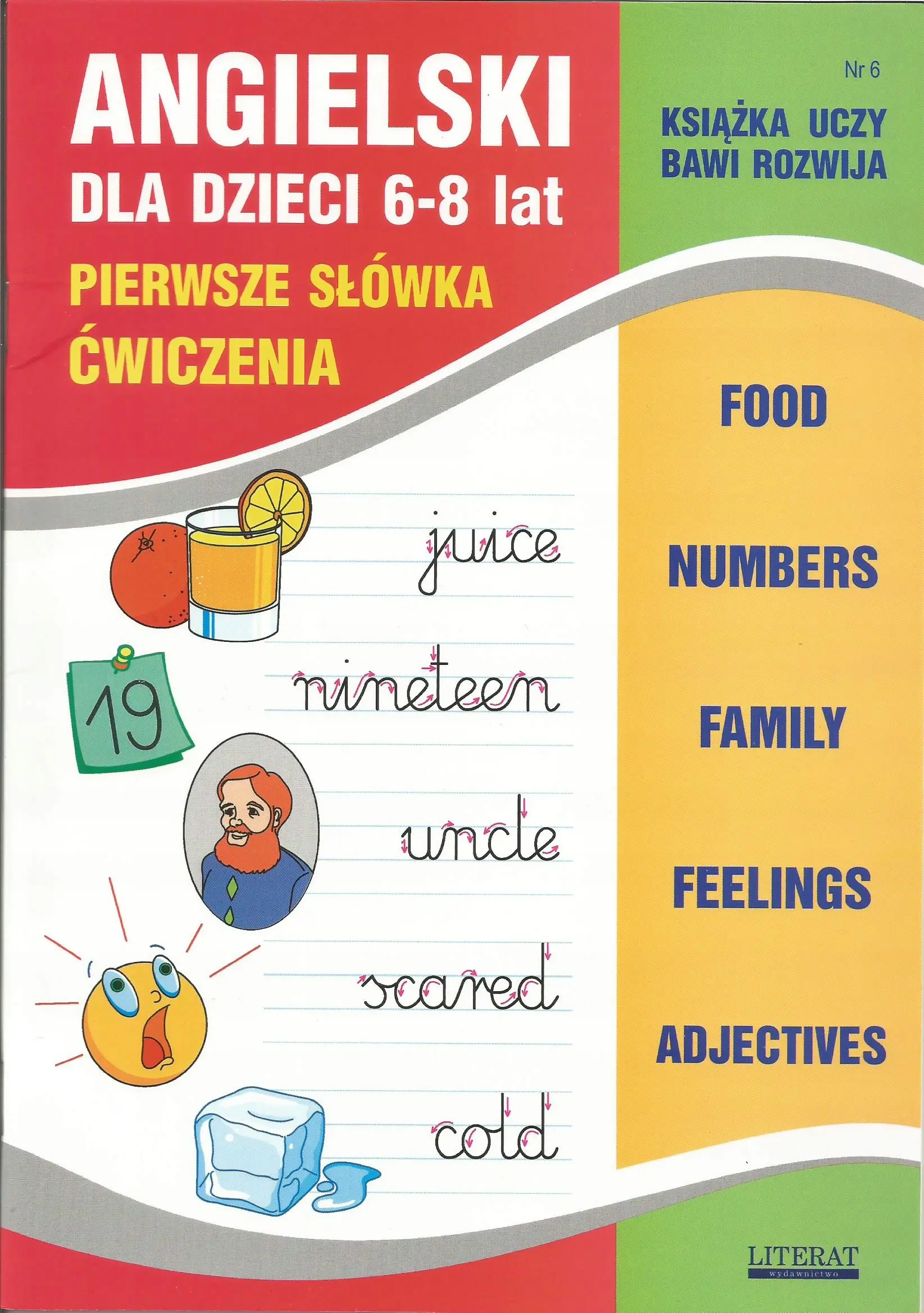 Książka - Angielski dla dzieci 6-8 lat. Pierwsze słówka. Ćwiczenia Zeszyt 6