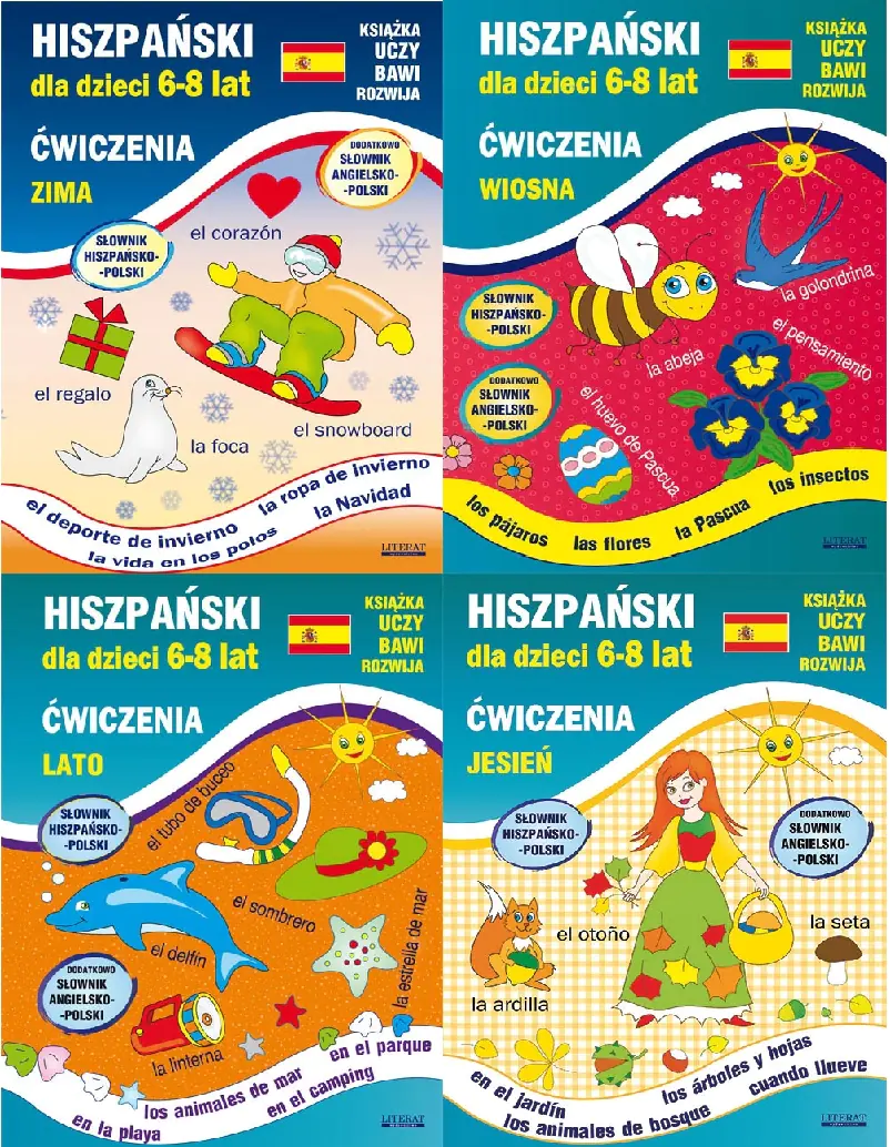 Książka - Hiszpański dla dzieci 6-8 lat ćw. Jesień