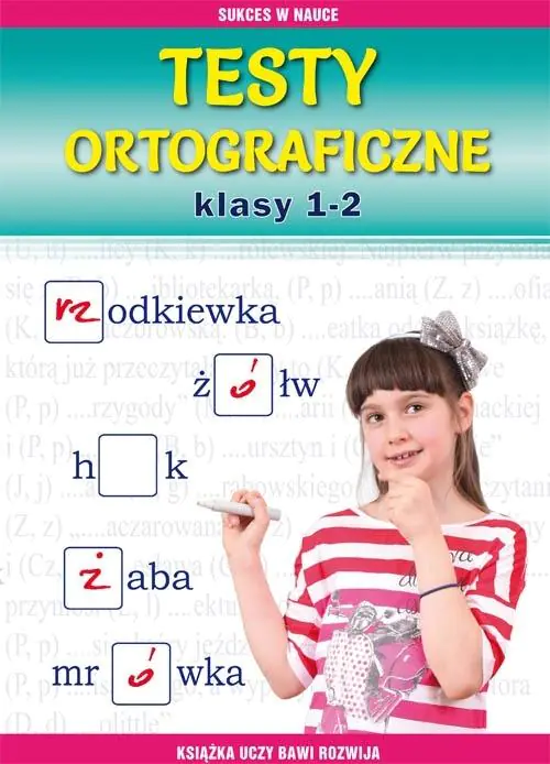 Książka - Testy ortograficzne. Klasy 1-2