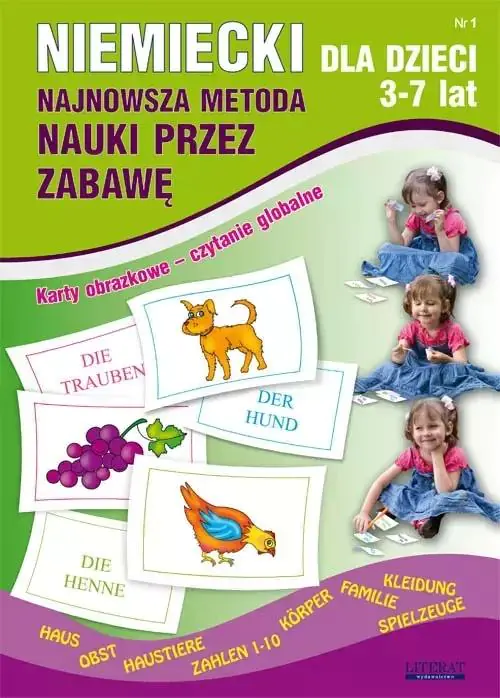 Książka - Niemiecki dla dzieci. 3-7 lat. Najnowsza metoda nauki przez zabawę. Zeszyt 1