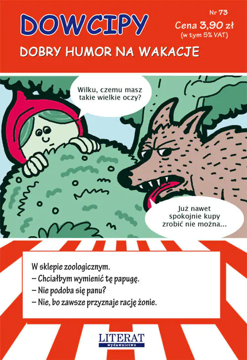 Książka - Dowcipy. Dobry humor na wakacje. Numer 73