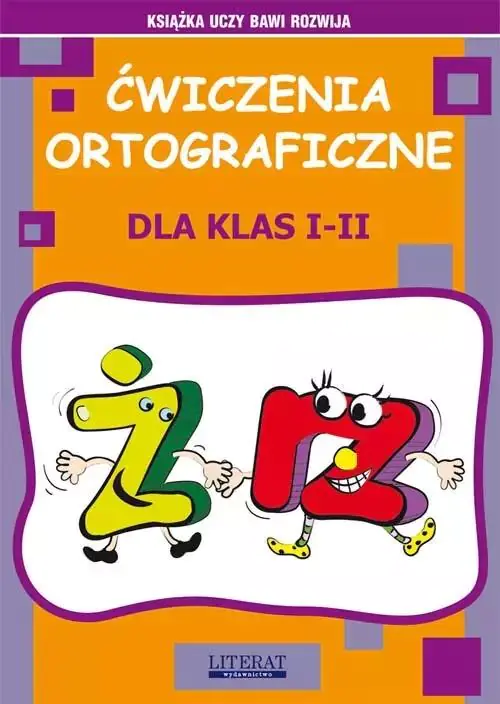 Książka - Ćwiczenia ortograficzne dla klas I-II. Ż-RZ