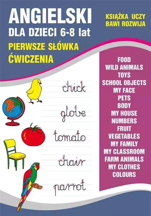 Książka - Pierwsze słówka. Angielski dla dzieci 6-8 lat. Ćwiczenia