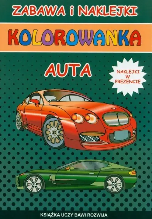Książka - Auta. Kolorowanka