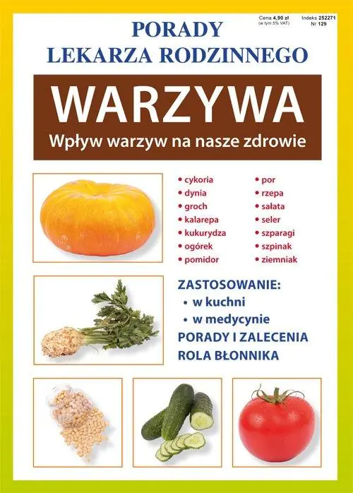 Książka - Warzywa. Wpływ warzyw na nasze zdrowie