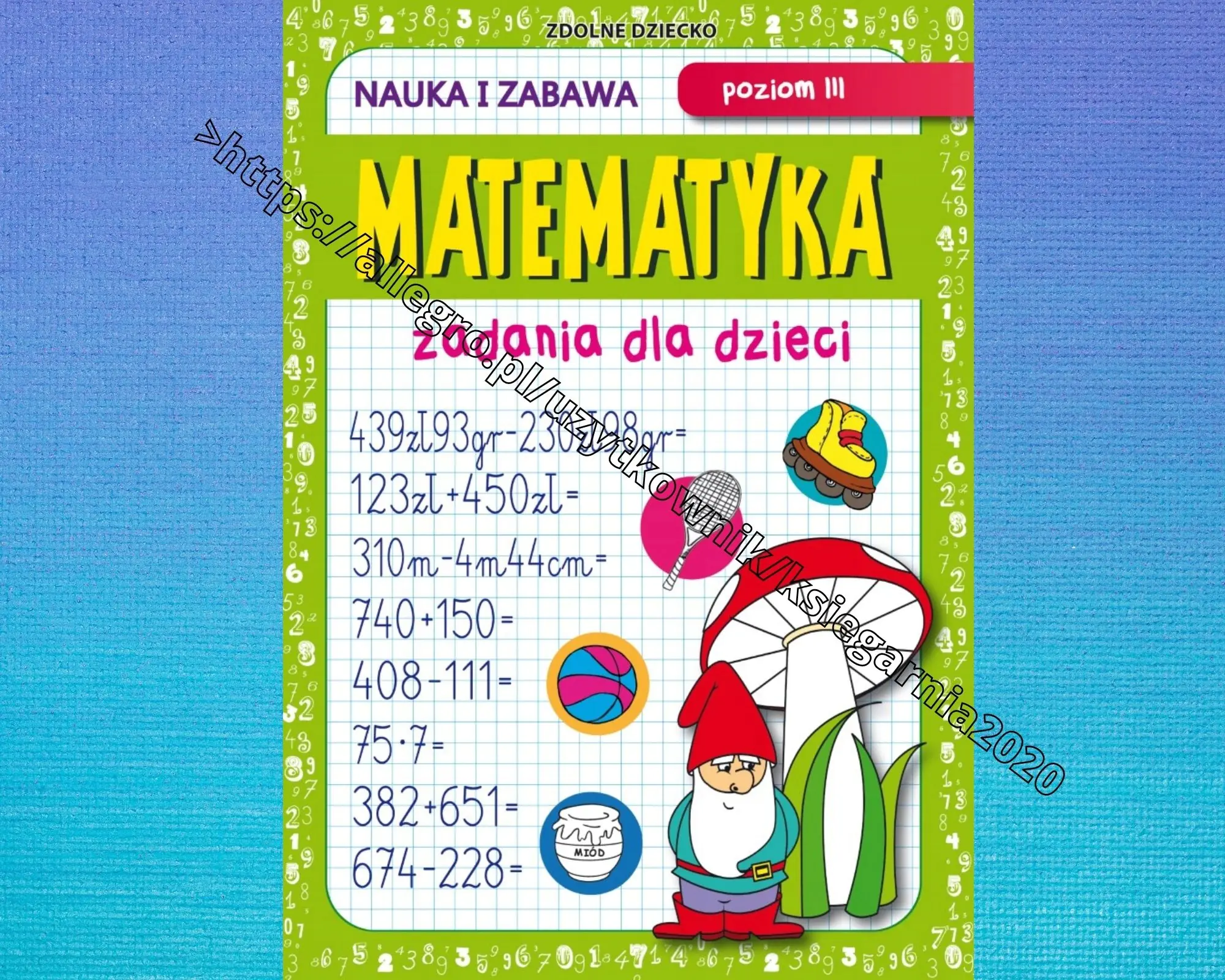 Książka - Matematyka. Zadania dla dzieci. Poziom 3
