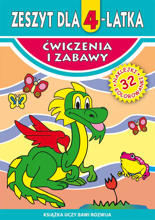 Książka - Zeszyt dla 4-latka. Ćwiczenia i zabawy