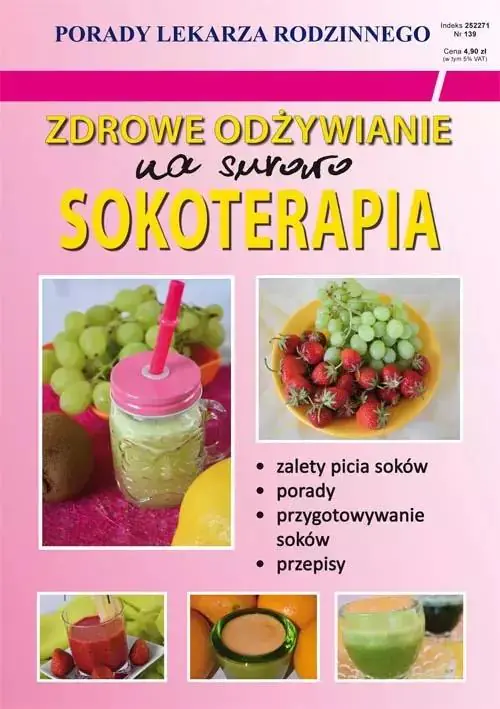 Książka - Zdrowe odżywianie. Na surowo. Sokoterapia