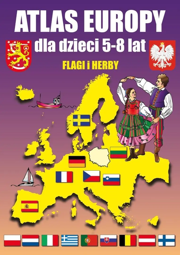 Książka - Atlas Europy, dla dzieci 5-8 lat