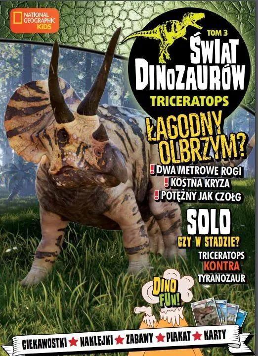 Książka - Świat Dinozaurów T.3 Triceratops