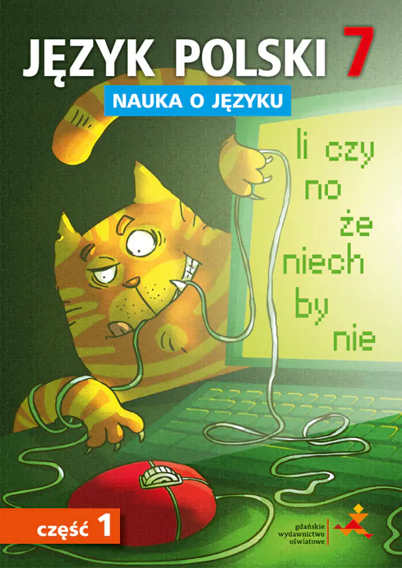 Książka - Język polski nauka o języku dla klasy 7 część 1 szkoła podstawowa