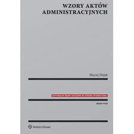 Książka - Wzory aktów administracyjnych