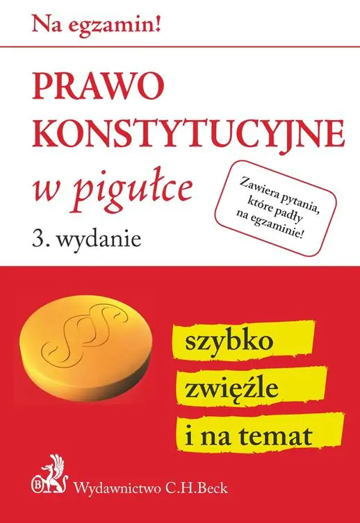 Książka - Prawo konstytucyjne w pigułce