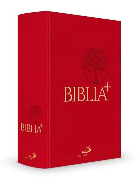 Książka - Biblia Plus płótno czerwona