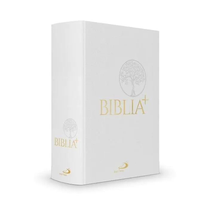 Książka - Biblia Plus płótno biała