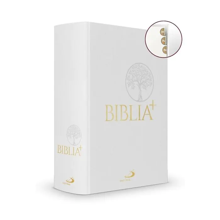 Książka - Biblia Plus płótno biała paginacja