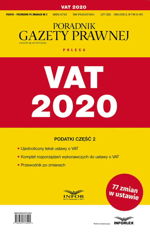 Książka - Vat 2020