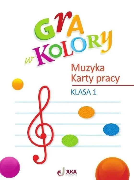 Książka - Gra w kolory. Karty muzyczne. Klasa 1 + zakładka