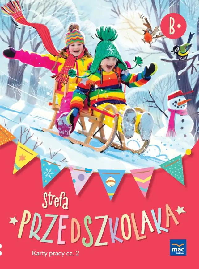 Książka - Strefa przedszkolaka. Poziom B+. Karty pracy. Część 2