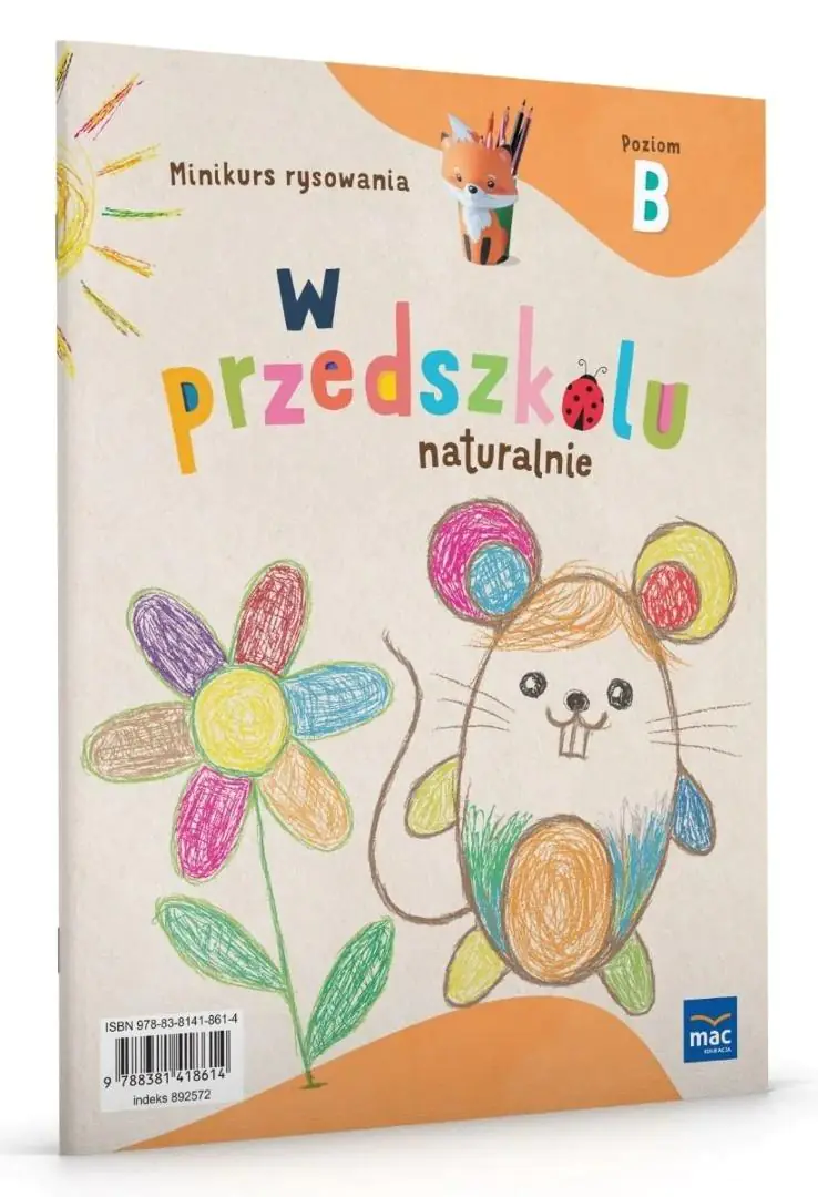 Książka - W przedszkolu naturalnie. Poziom B. Minikurs rysowania