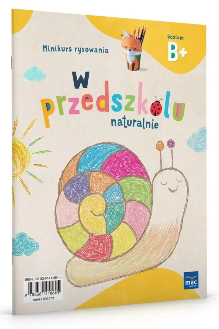 Książka - W przedszkolu naturalnie. Poziom B+. Minikurs rysowania