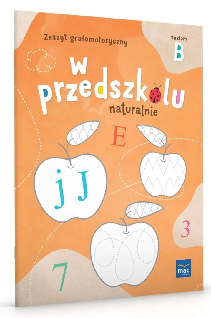 Książka - W przedszkolu naturalnie. Poziom B. Zeszyt grafomotoryczny