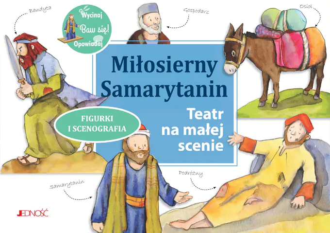 Książka - Miłosierny Samarytanin. Teatr na małej scenie. Figurki i scenografia