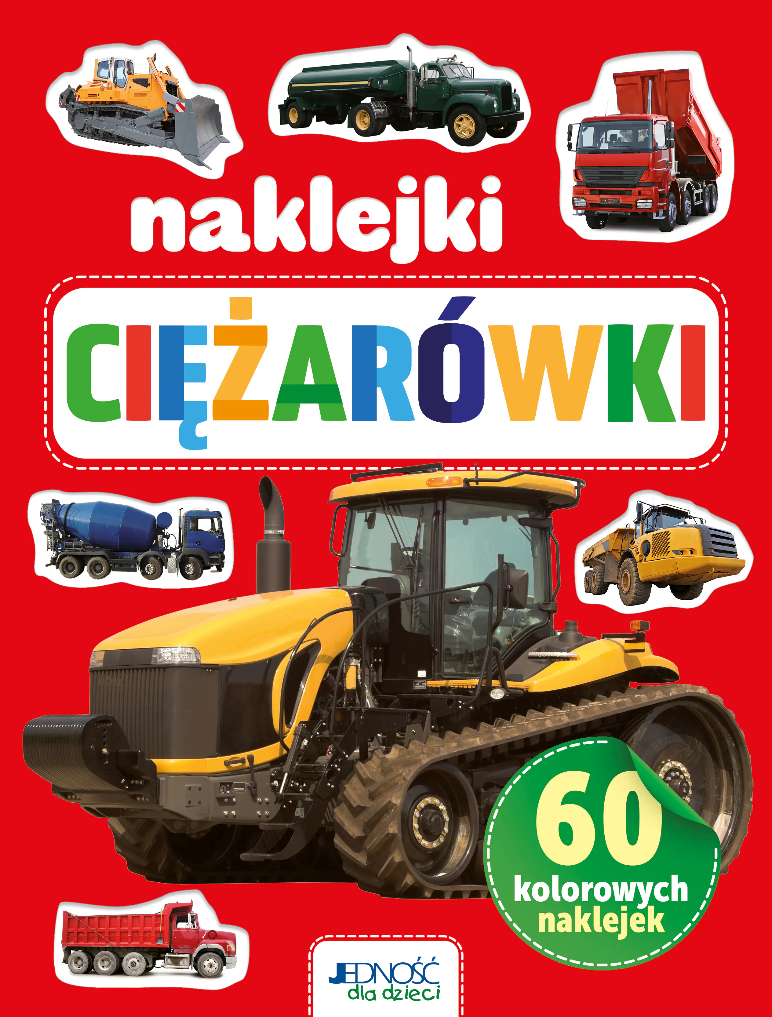 Książka - Naklejki ciężarówki. 60 kolorowych naklejek