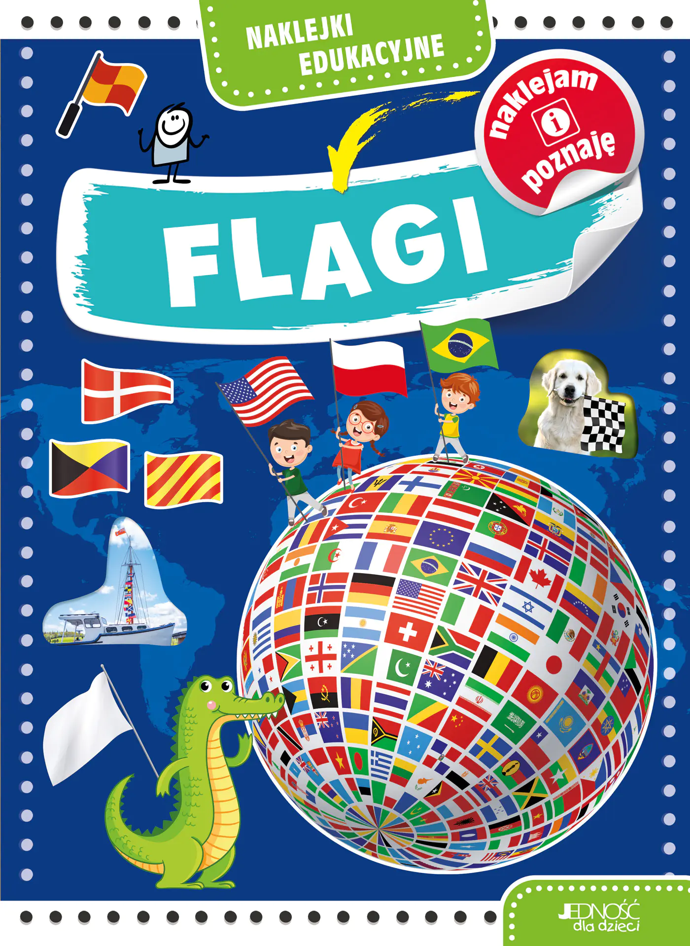 Książka - Naklejki edukacyjne. Flagi