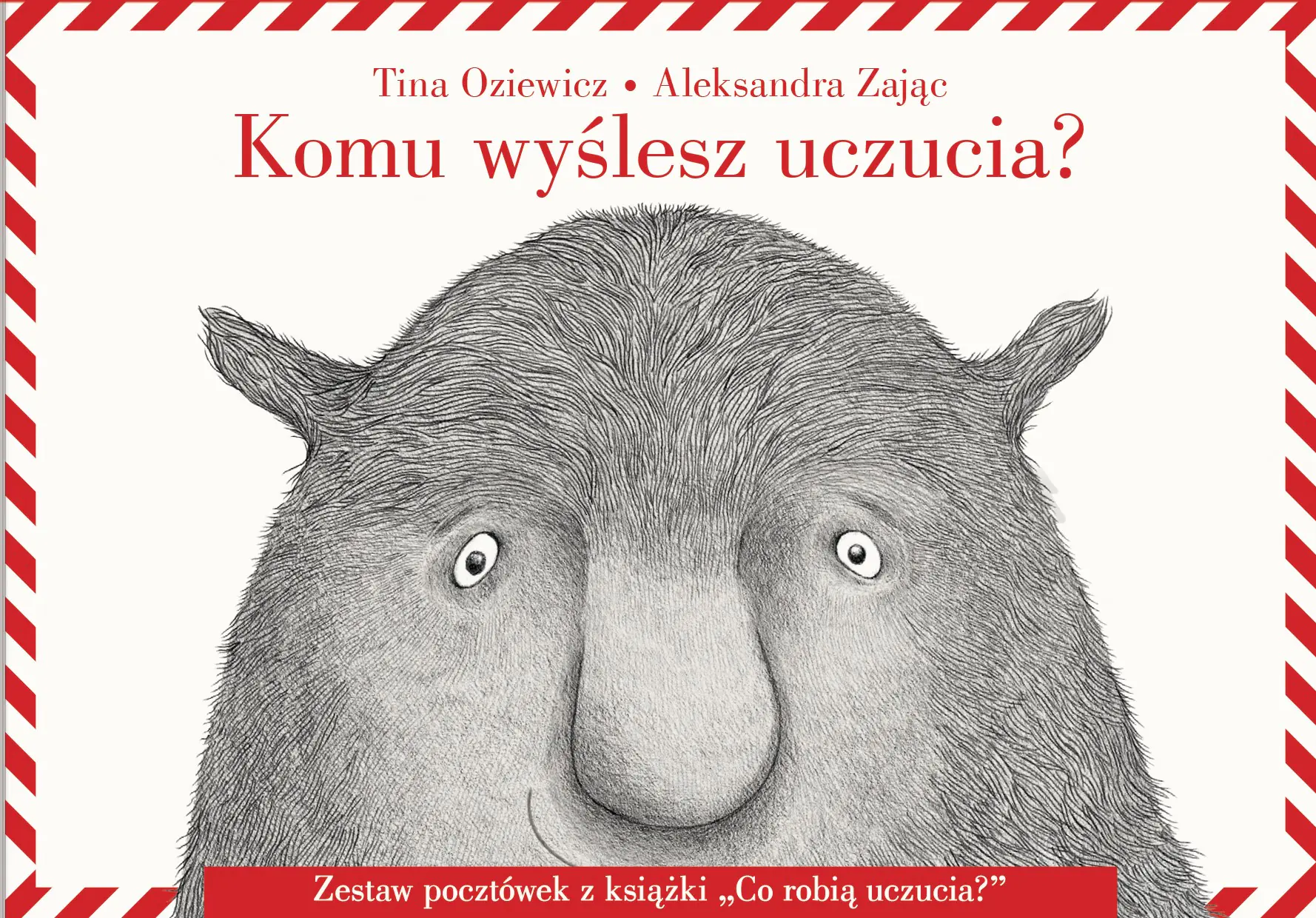 Książka - Komu wyślesz uczucia? Zestaw pocztówek z książki „Co robią uczucia?”