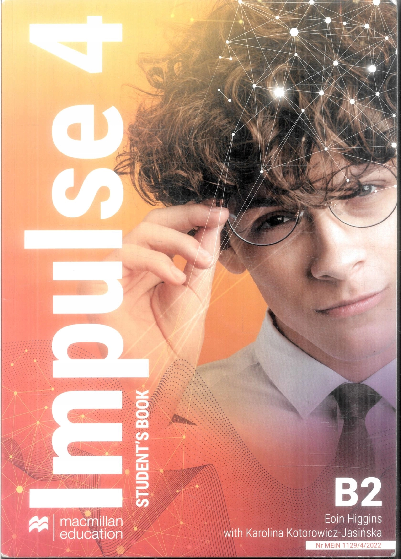 Książka - Impulse 4. B2. Student's Book + książka cyfrowa. Kod wklejony