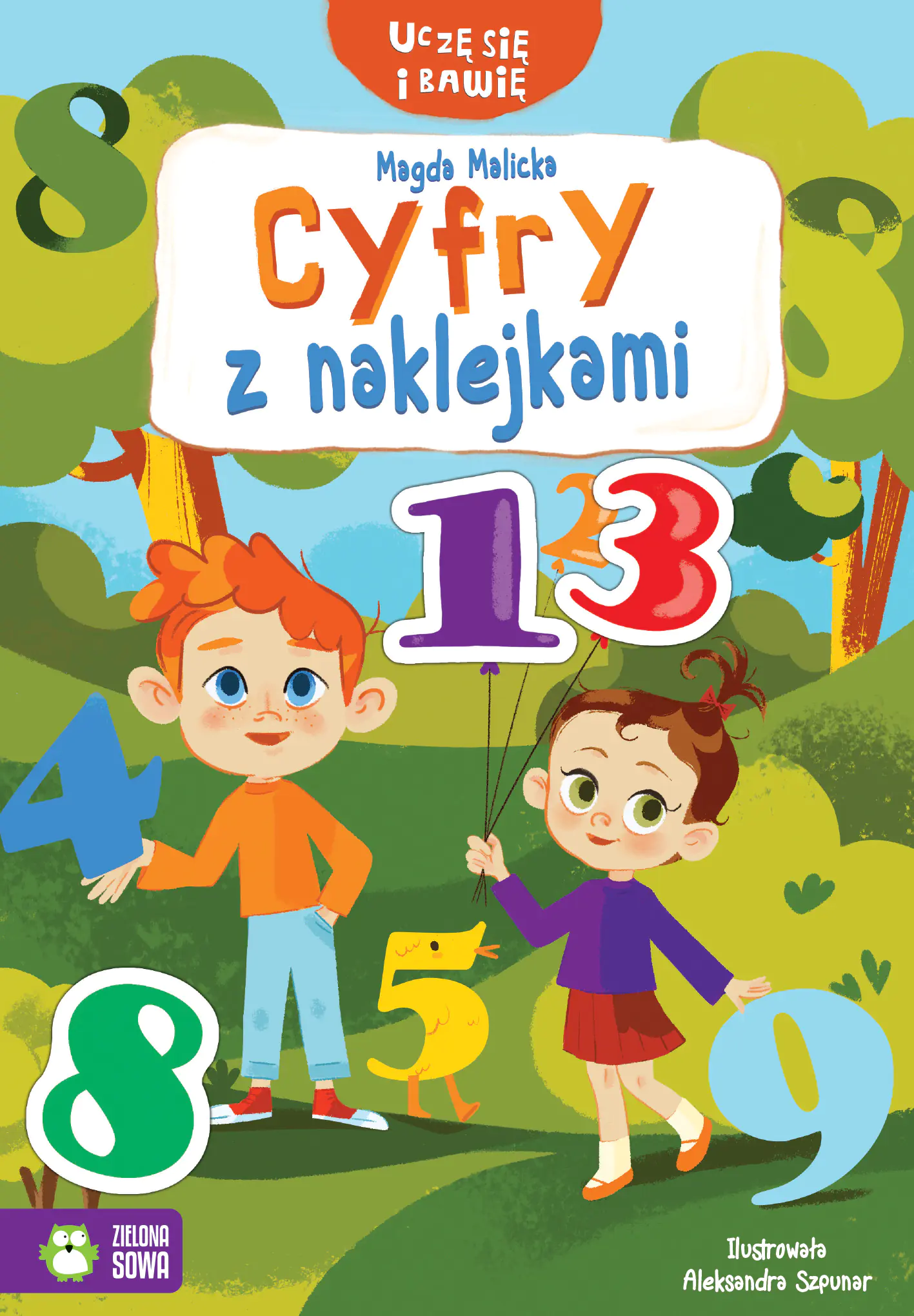 Książka - Uczę się i bawię. Cyfry z naklejkami