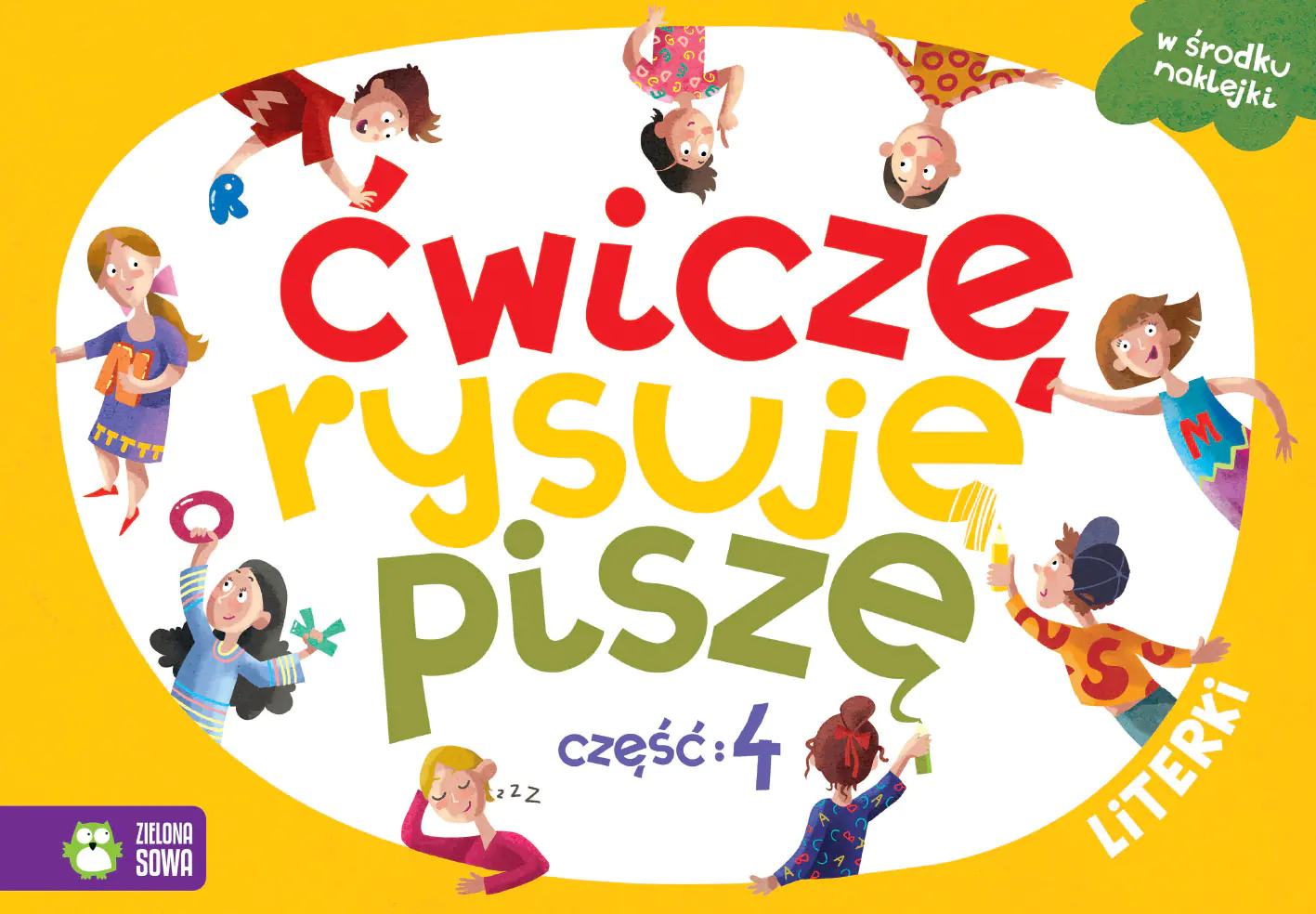 Książka - Ćwiczę, rysuję, piszę. Literki. Część 4