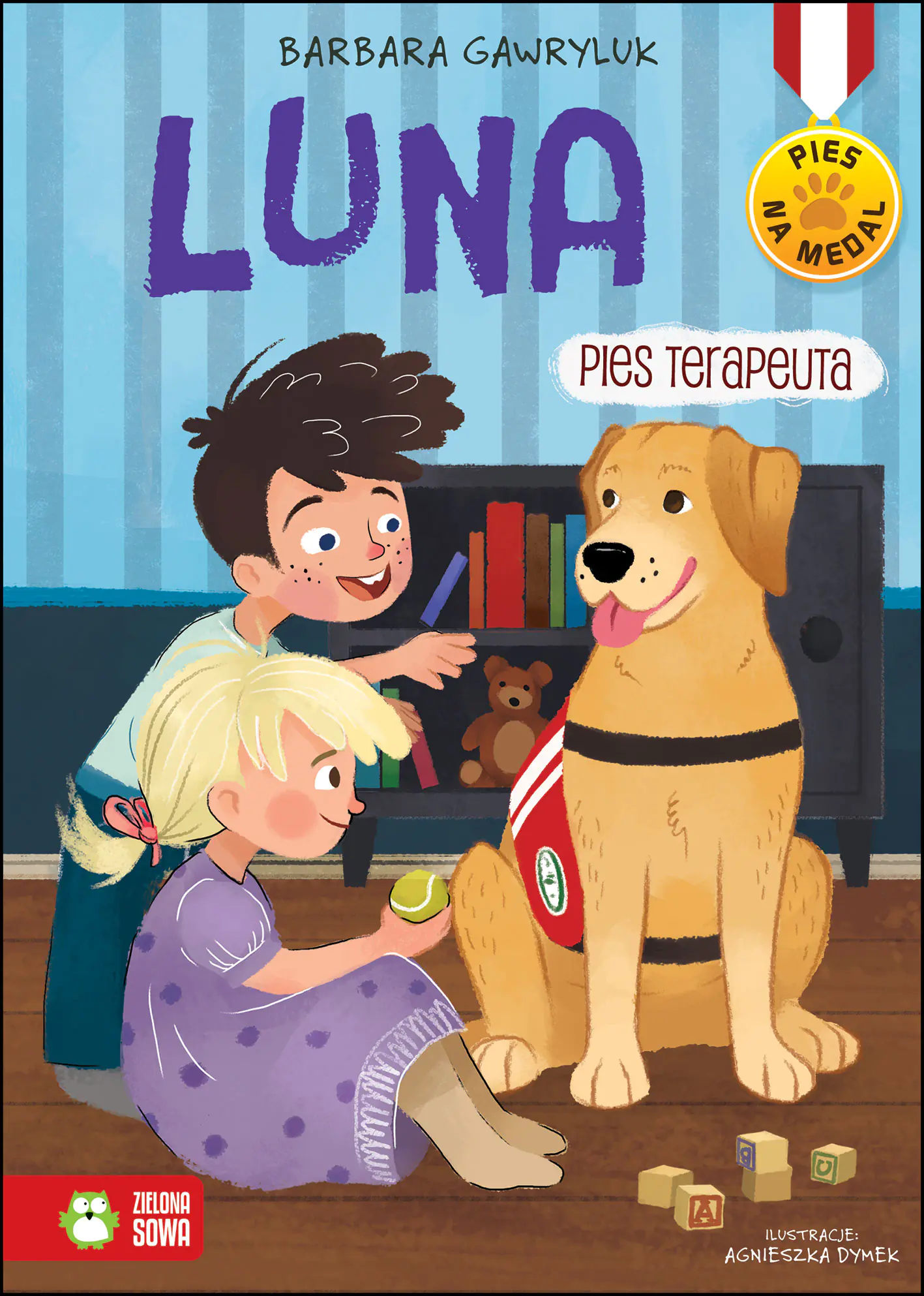 Książka - Luna, pies terapeuta. Pies na medal