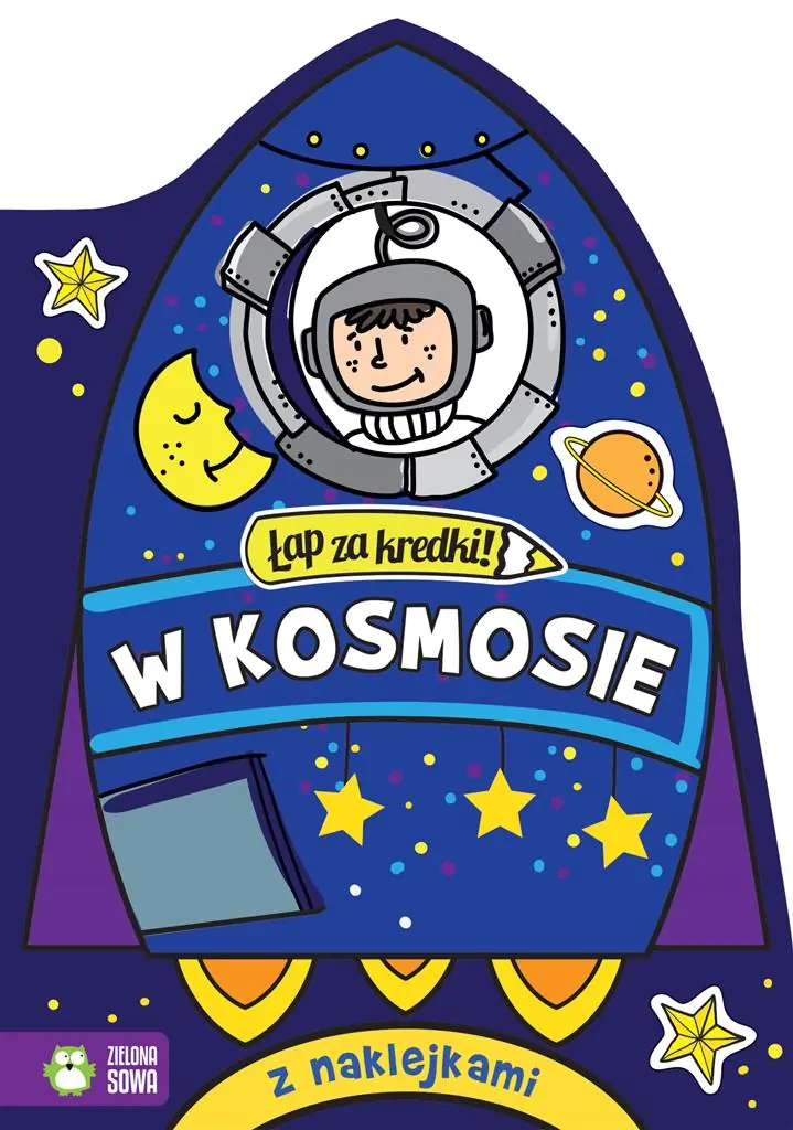 Książka - Łap za kredki! W kosmosie