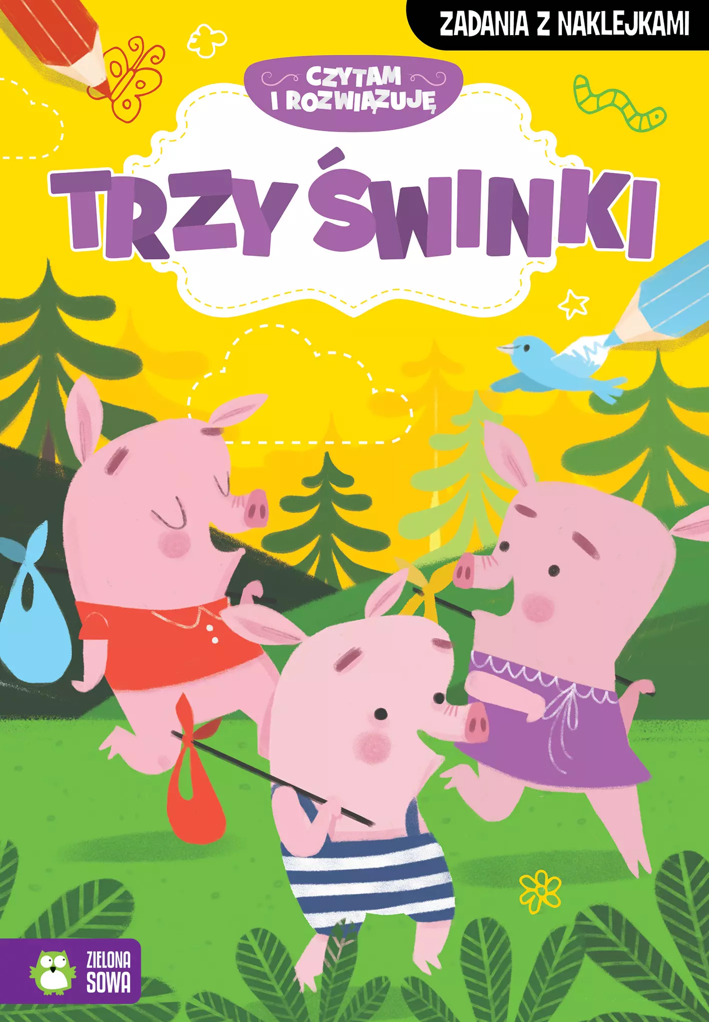 Książka - Trzy małe świnki. Czytam i rozwiązuję
