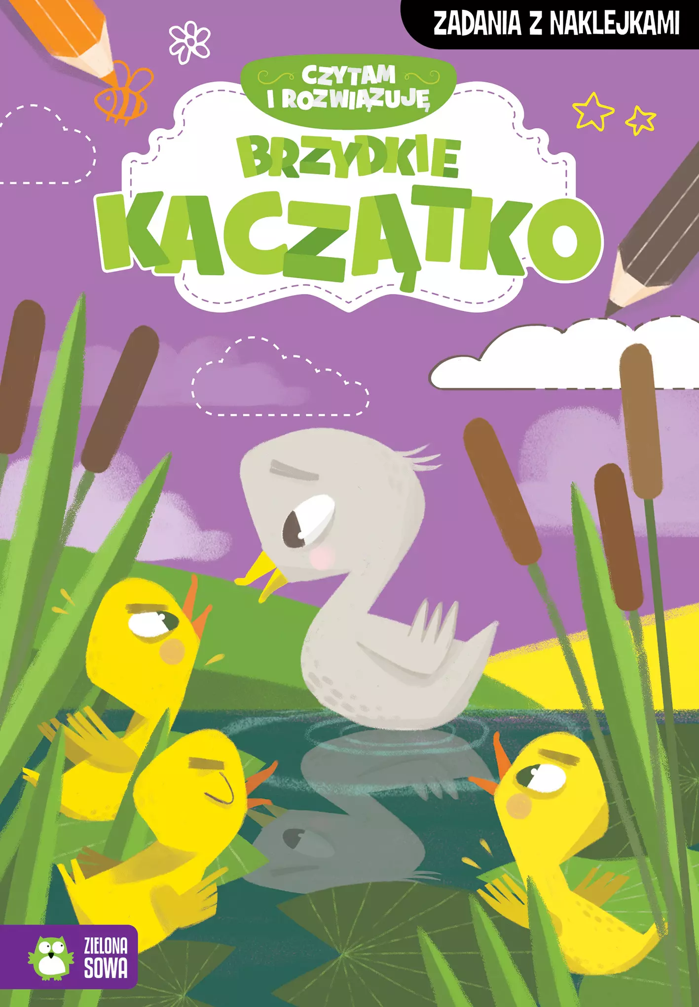 Książka - Brzydkie kaczątko. Czytam i rozwiązuję