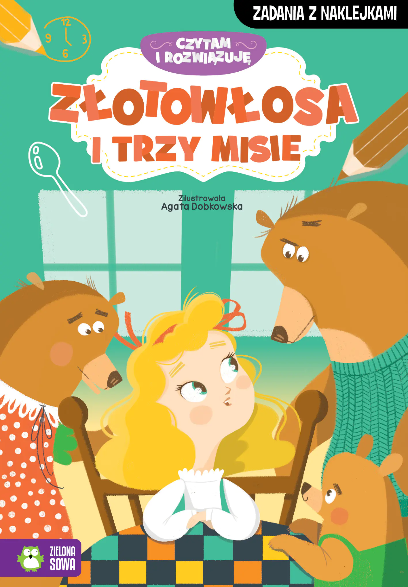Książka - Złotowłosa i trzy misie. Czytam i rozwiązuję
