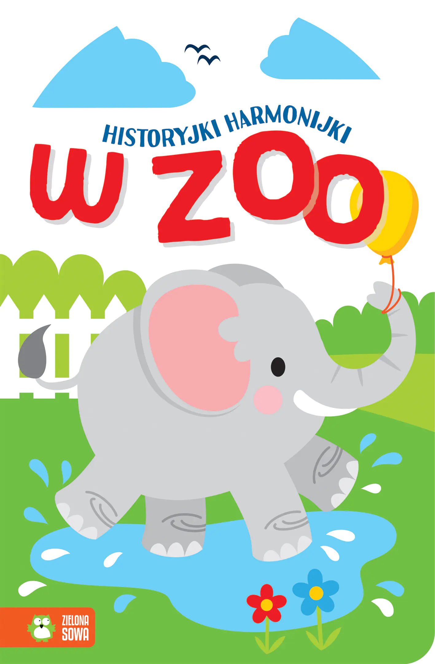 Książka - W zoo. Historyjki harmonijki