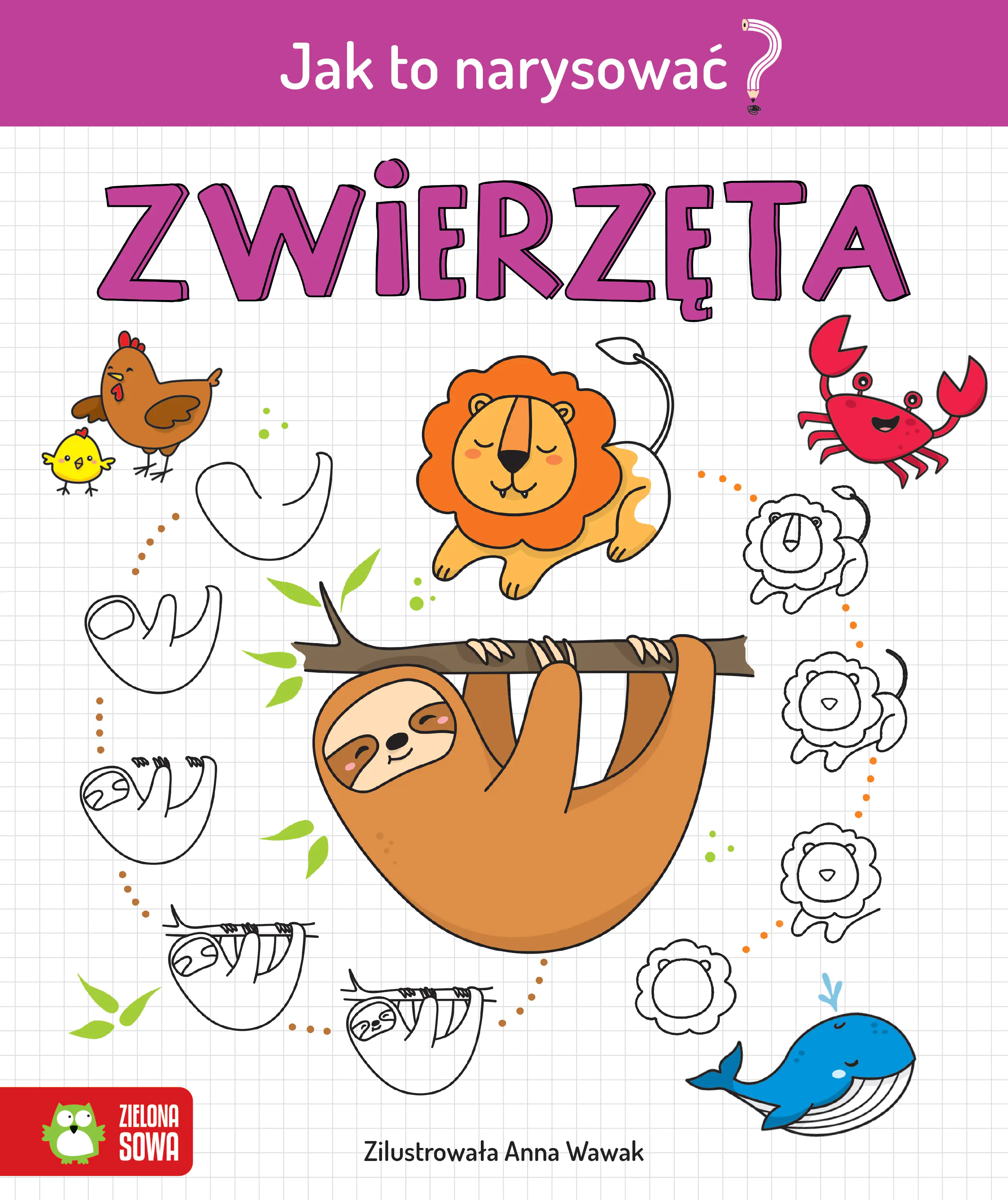 Książka - Zwierzęta. Jak to narysować?
