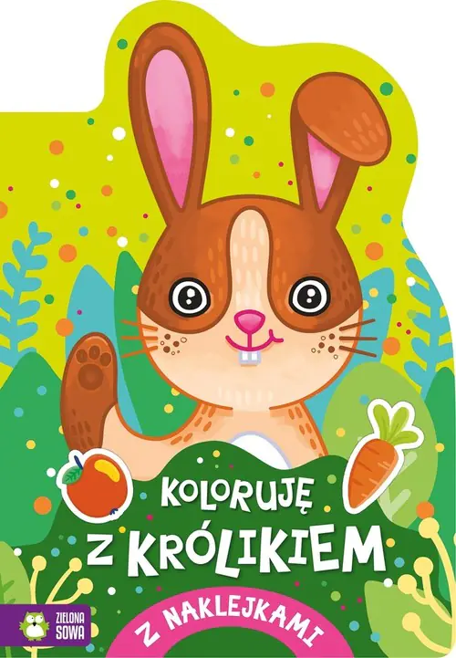 Książka - Malowanka, 200x285, Koloruje z królikiem, Naklejki Zs
