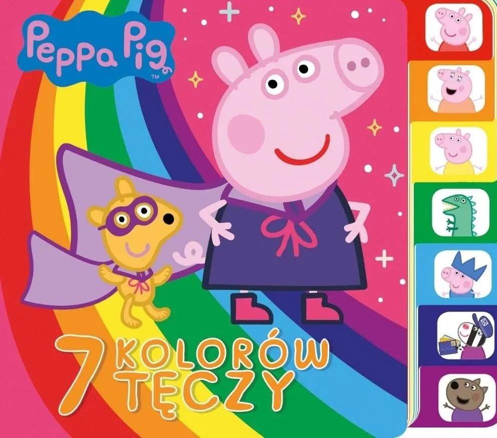 Książka - Peppa Pig Świnka Peppa 7 Kolorów Tęczy