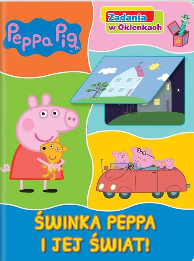 Książka - Peppa Pig Zadania w okienkach Świnka Peppa i jej świat!